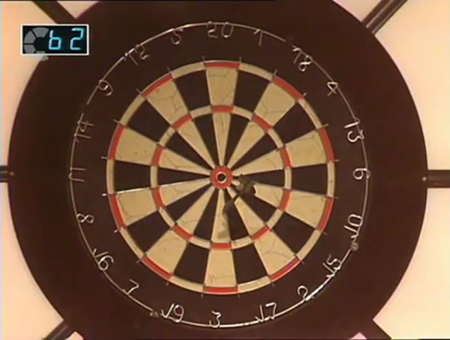 Bullseye dart board in series 2