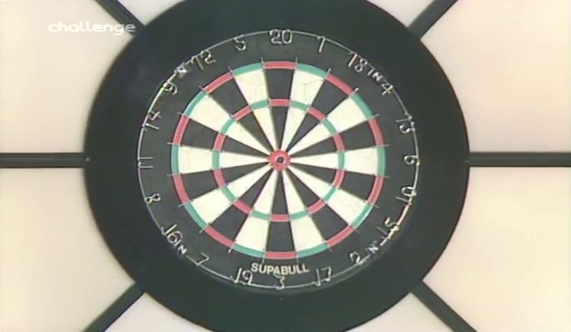 Bullseye dart board in series 5