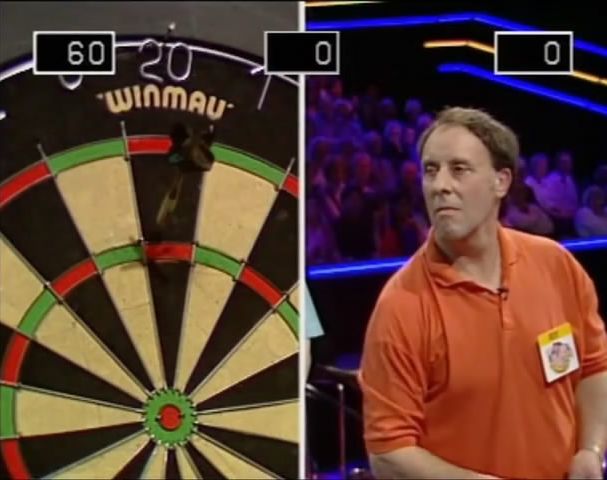 Bullseye dart board in series 12