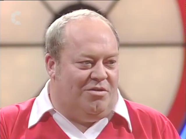 Leighton Rees's face in series 5 of Bullseye